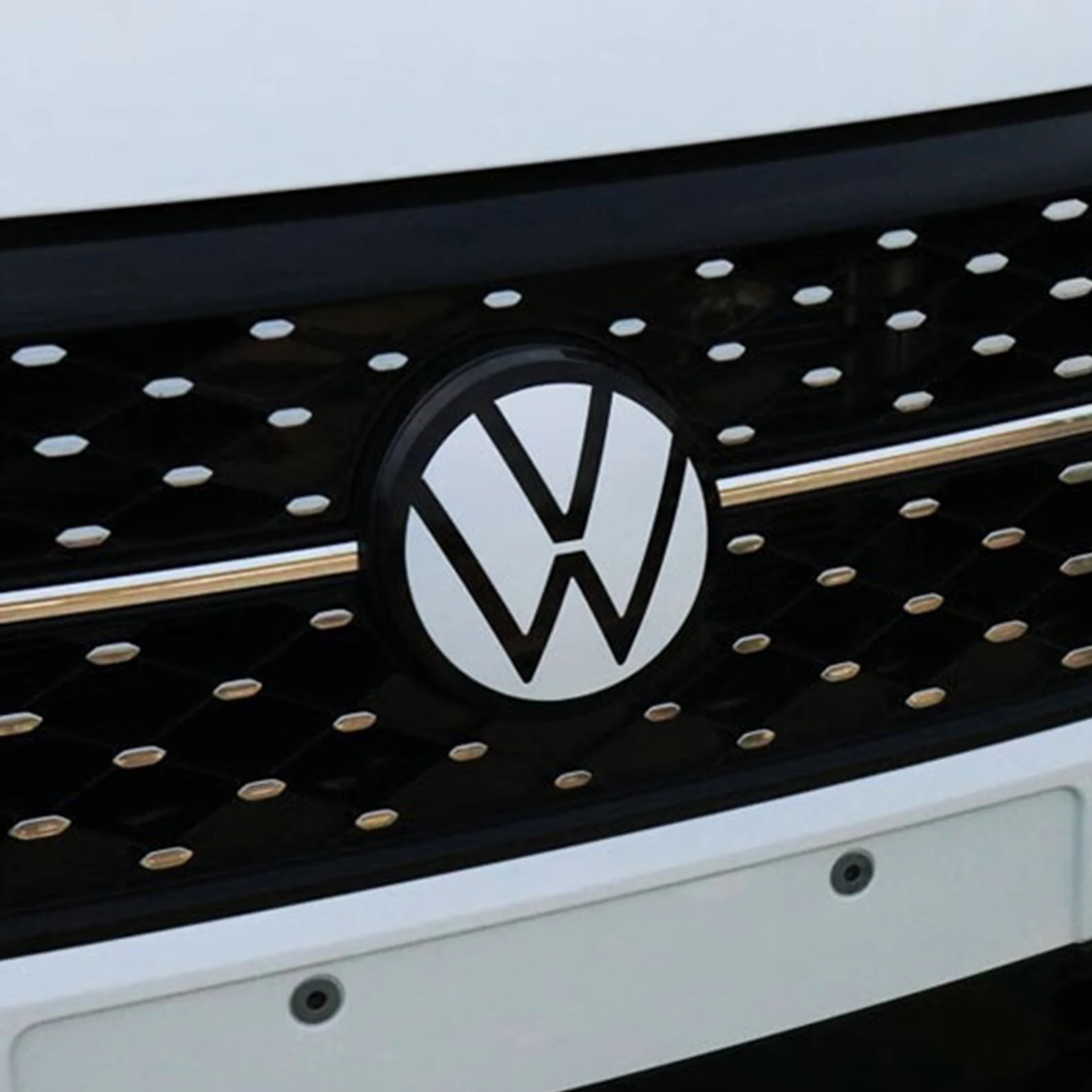 1set Car Front Grill  Rear Trunk Emblem Lid Covers Sticker For Volkswagen VW  PASSAT CC 2018-2023 Auto Accessories