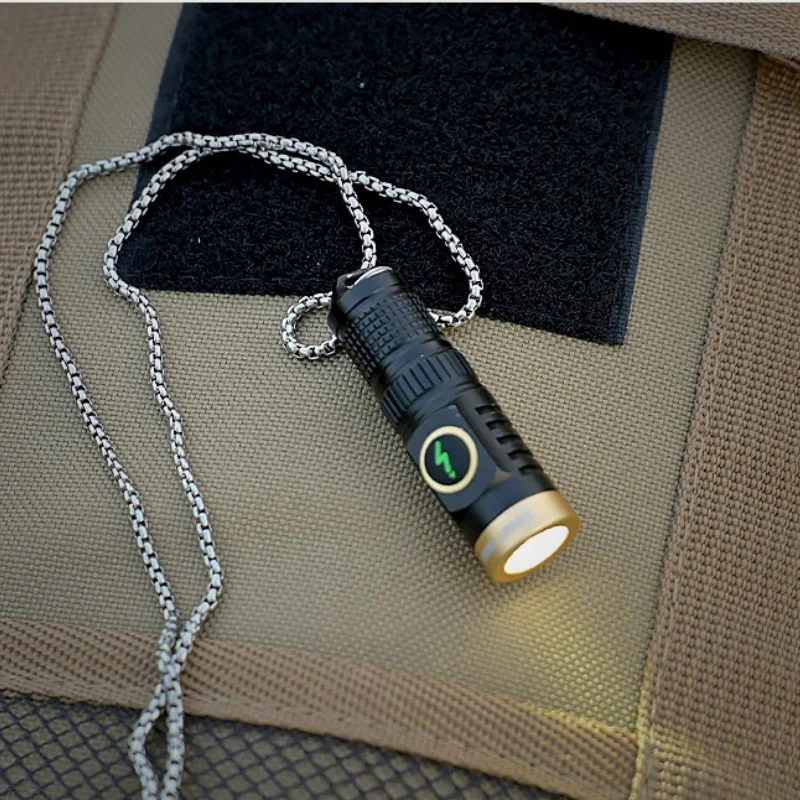 MOUNTAINHIKER GO PEAK Outdoor Portable Waterproof Strong Light Typec Rechargeable Flashlight Aluminum Alloy LED Camping Light