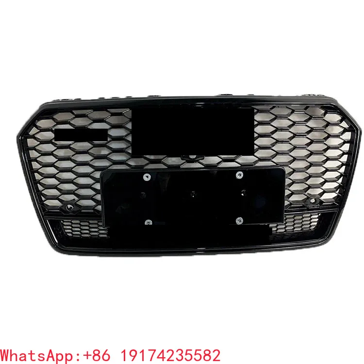 

For Auto Parts Front Bumper Grille Honeycomb Abs Modify Grille For A7 S7 RS7 With Quattro 2016-2018