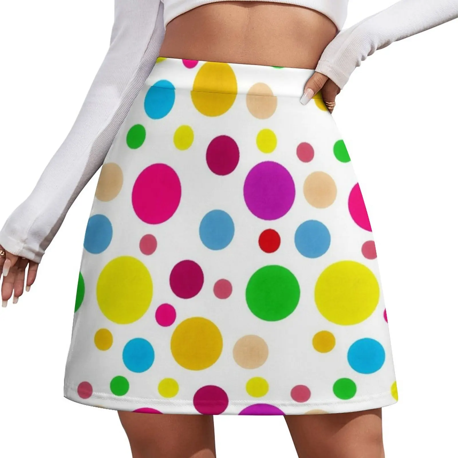 

Colorful Polka Dots Mini Skirt Women's summer dress skirts women summer 2025 elegant dresses for women Mini Skirt