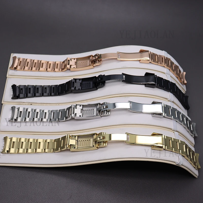 20Mm Dây Đồng Hồ Chắc Chắn 316L Đồng Hồ Nam Dây Thép Không Gỉ Dây An Toàn Gấp Khóa Phần Cho Submariner Daytona NH35 ốp Lưng