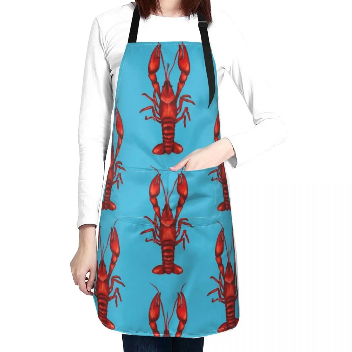 Louisiana Crawfish Apron waiter Things For The Home Salon kitchen clothes Apron