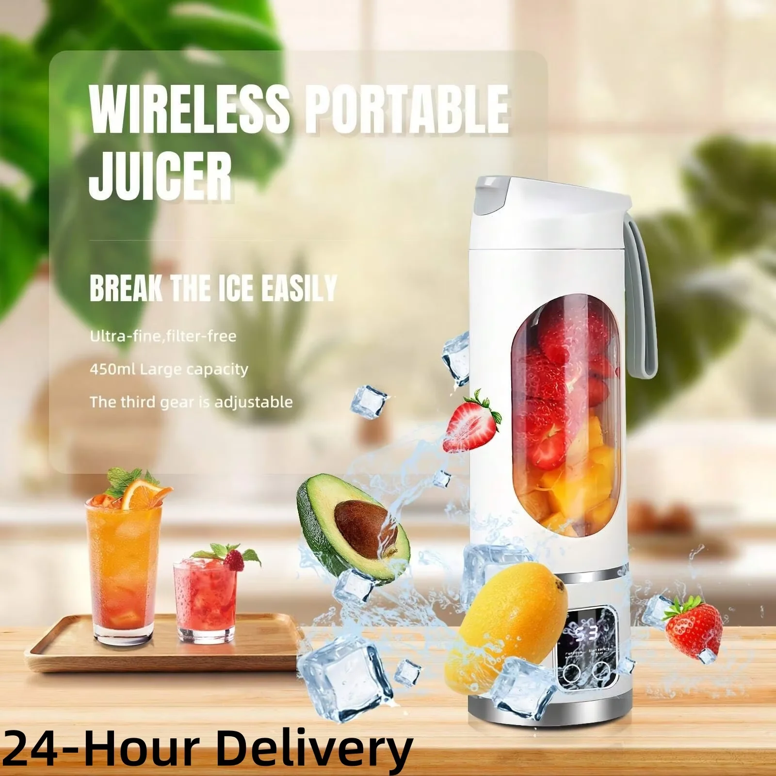 Electric Juicer Mini Portable Blender Fruit Mixers Fruit Extractors Multifunction Juice Maker Machine Blender Smoothies Mixer