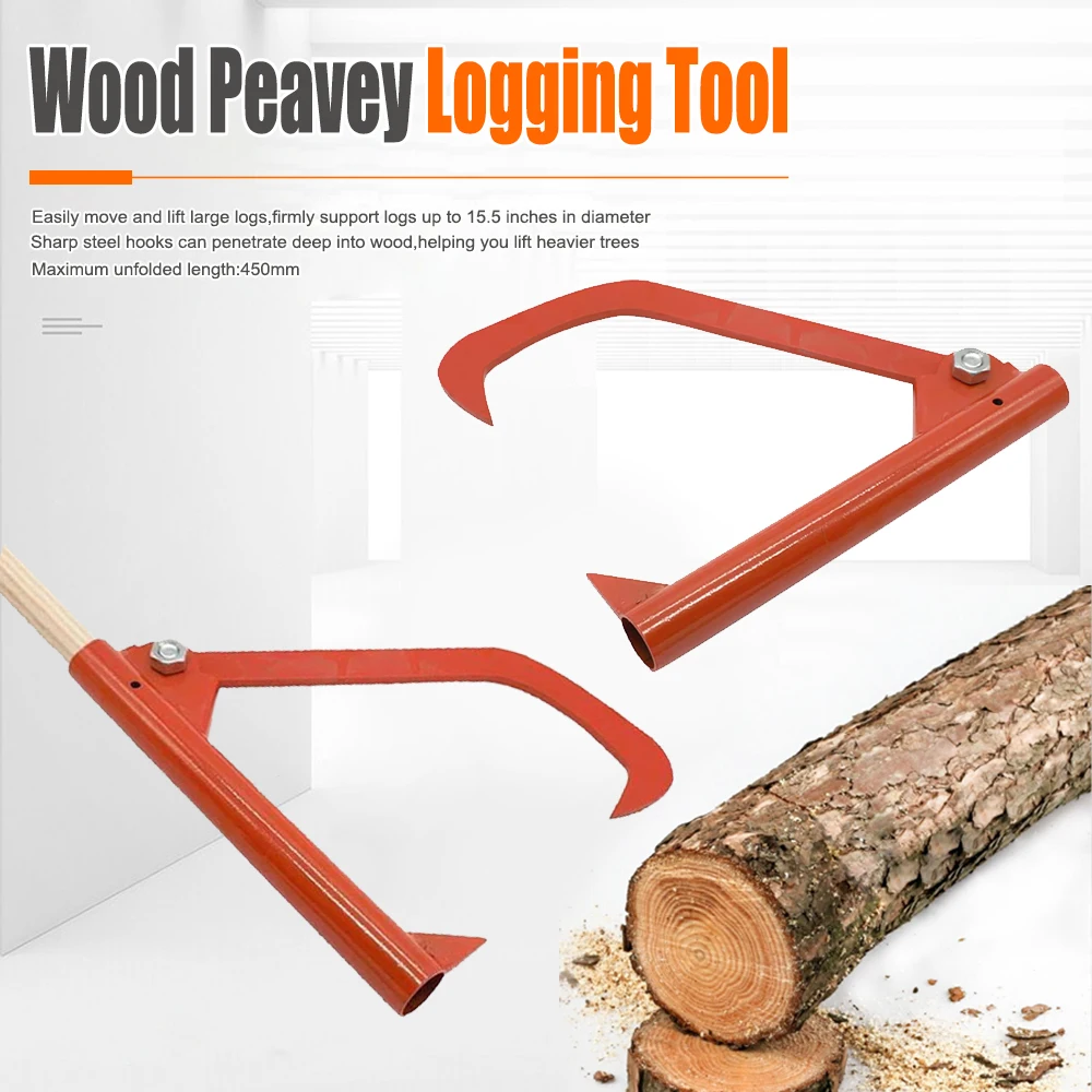 

Firewood Puller Solid Wide Application Stainless Steel Heavy-duty Steel Felling Bevel Hooks Pull Firewood Wood Saving Tools