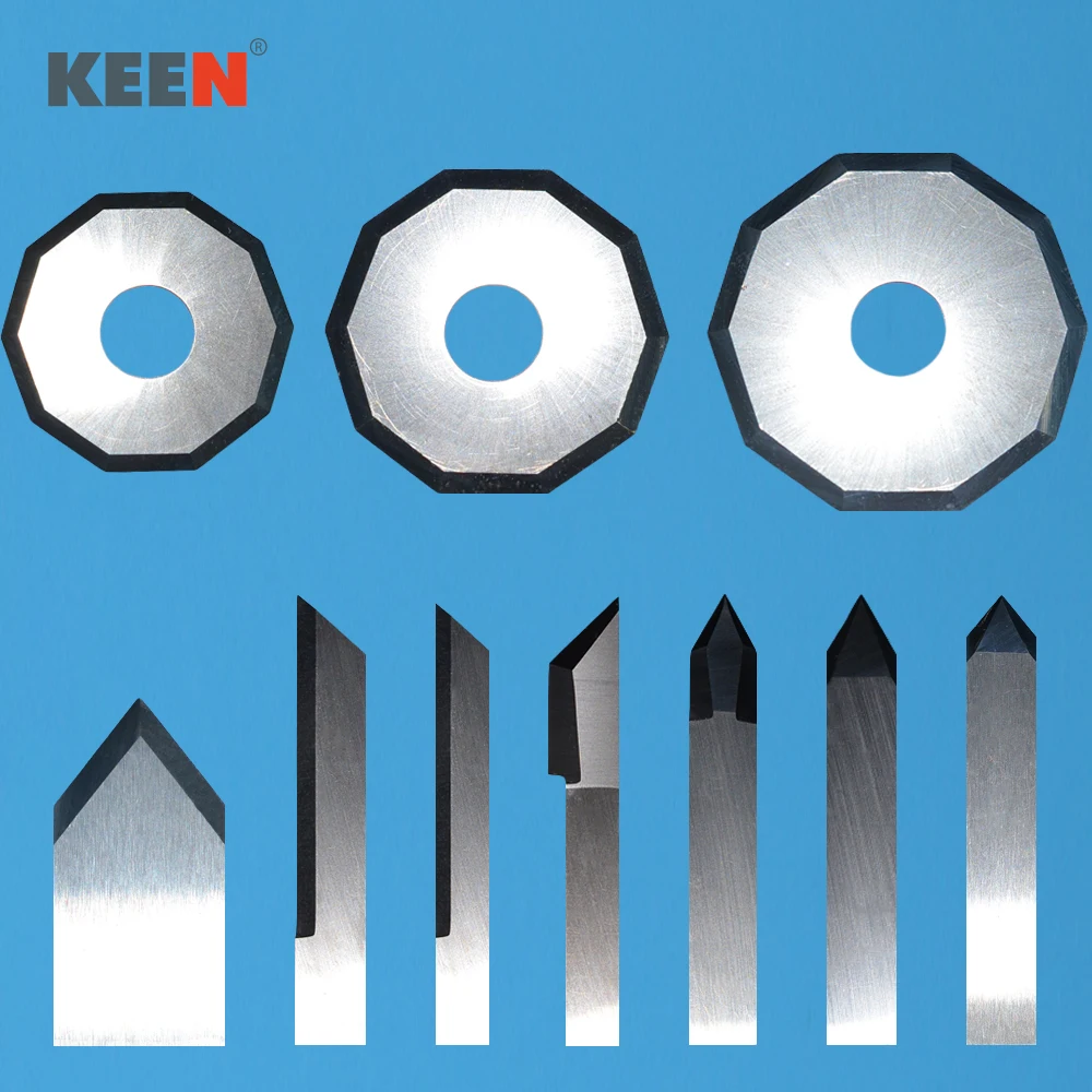 Keentools-텅스텐 팁 그루빙 도구 솔리드 카바이드 스틸 커터 가죽 나이프 기계, Iecho BladeZ17 Z42 Z22 Z71 Z1, 6 피스