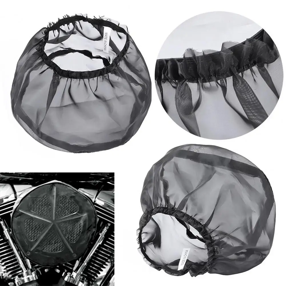 

Useful Rain Sock Cover Easy Carry Motorcycle Modification Air Cleaner Cap Washable Black Air Filter Cap