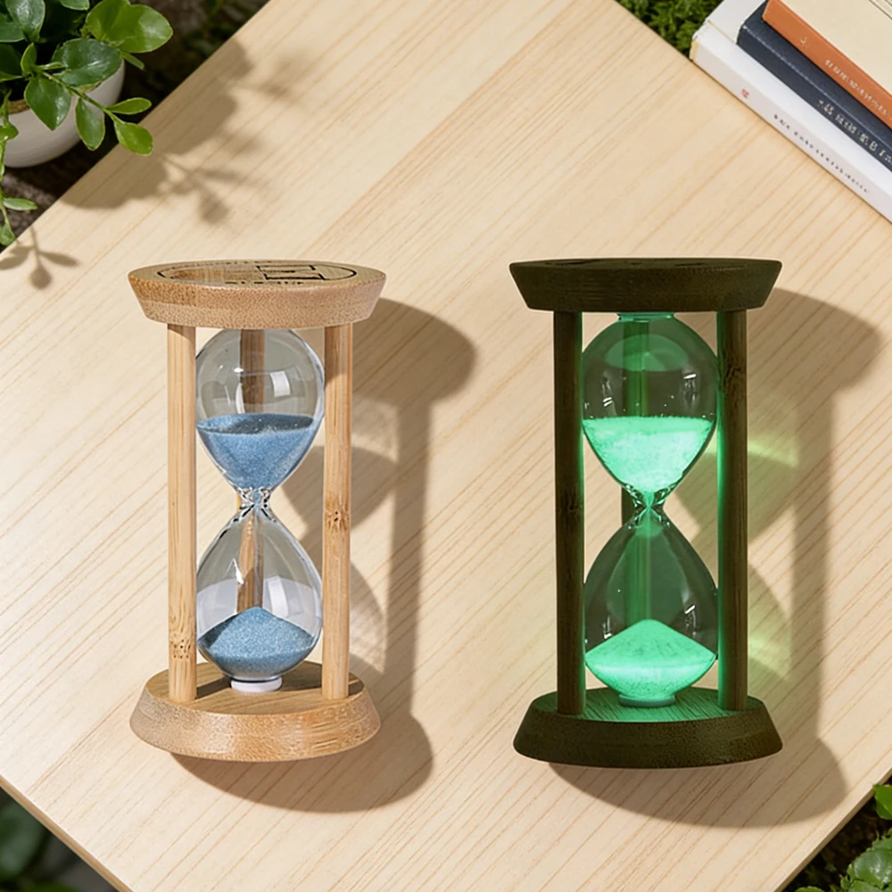 1PCS 3/5/10/15/30 Minutes Wooden Hourglass Timer Home Living Room Desktop Decoration Children Birthday Gifts Portable Sand Clock