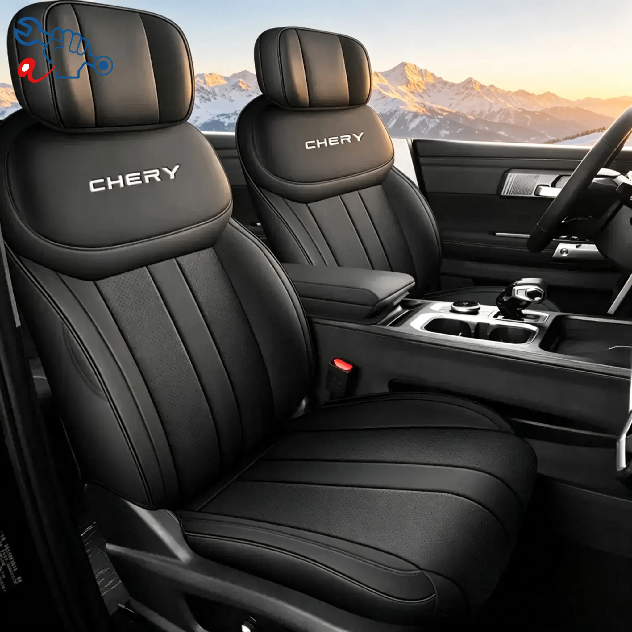 Left‑Drive Car Seat Cover For Chery Fulwin T6 2024‑2026 Full Enclosed Auto Cushion All‑Season Interior Refit Modified Seat