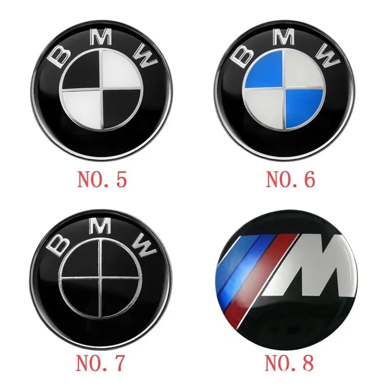 45mm Blue Black Carbon Logo BMW Car Steering Wheel Emblem Sticker For BMW E39 E46 E60 E90 E30 E36 E87 E91 E92 F10 F20 F30 X1 X3