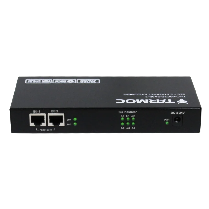 Media Converter Schalter FO 6 SC und 2 RJ-45 10/100Mbps