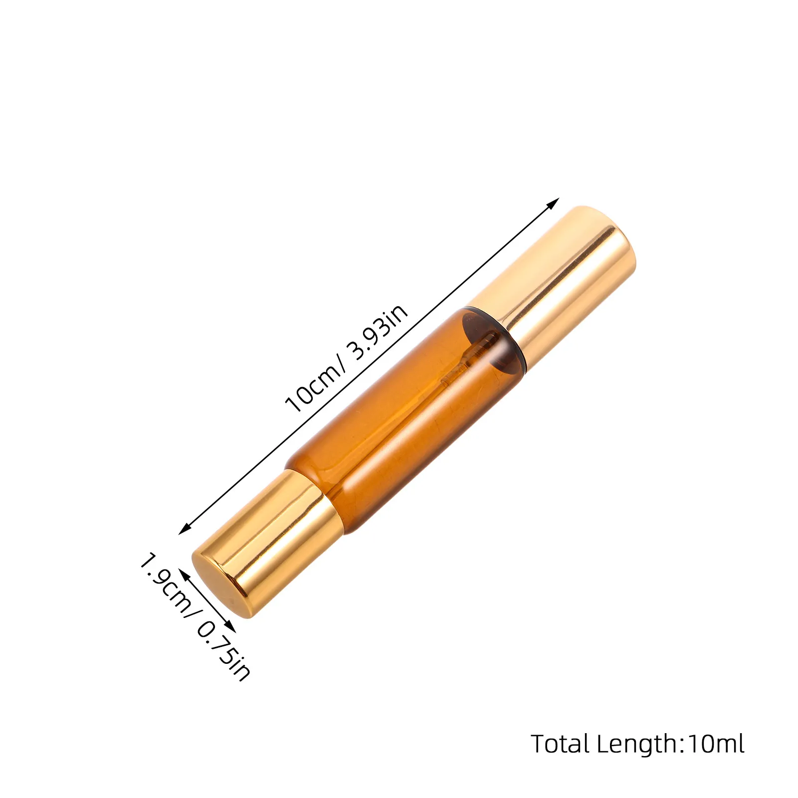 8Pcs Essential Oil Roller Bottles Set Amber Glass Dual-Head Leakproof Refillable Mini Perfume Spray Bottles Travel Aromatherapy view 4