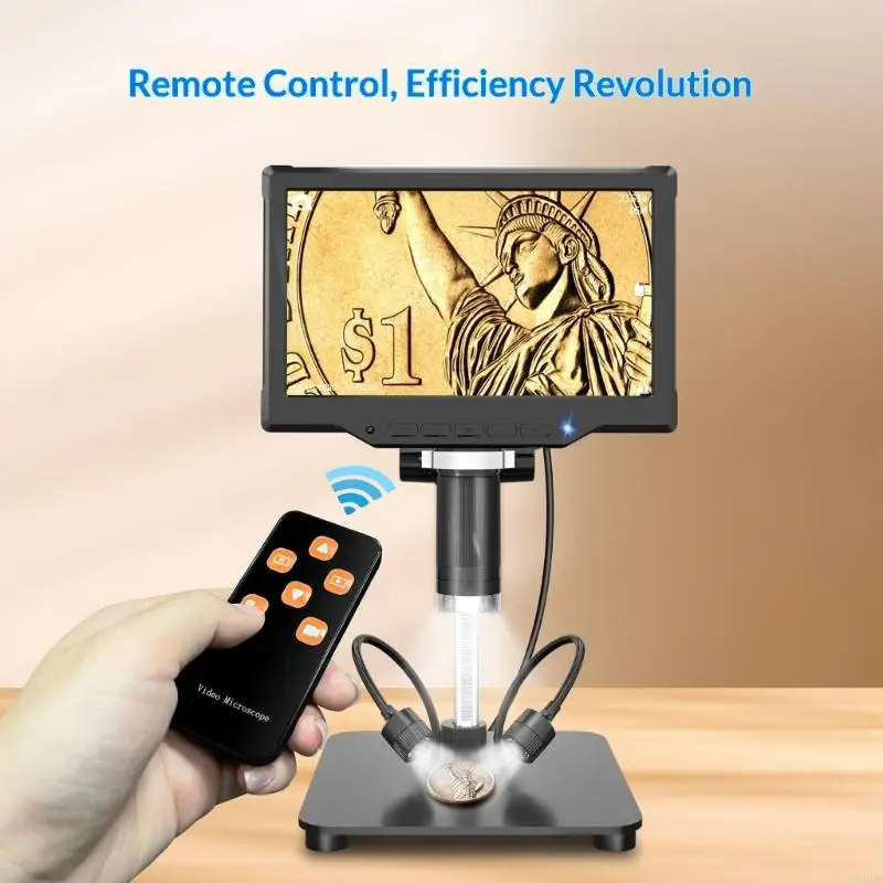  Digital Microscope For Detailed Observation Featuring High Definition Screen Lighting Control