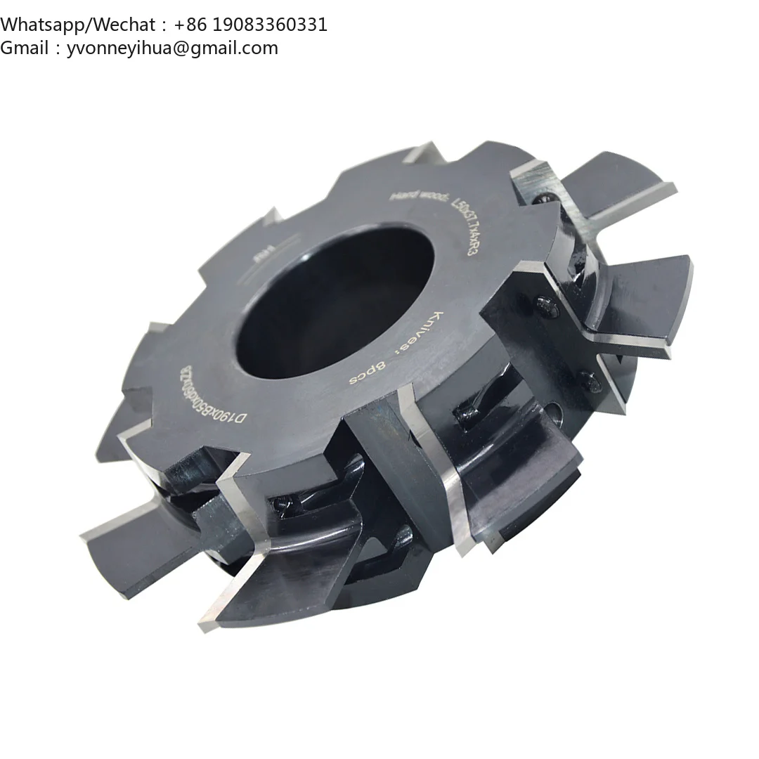 Special-shaped Cutter Head Helical Planer Good Cutting Effect With Insert Carbide Blades Size Customized