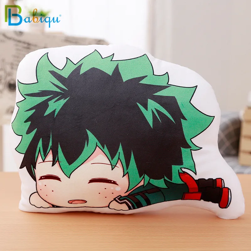 35cm Lovely Anime Bakugou Katsuki Todoroki Shoto Midoriya Izuku Bolster Plush Boku No Hero Academia Pillow Creative Gift for Kid