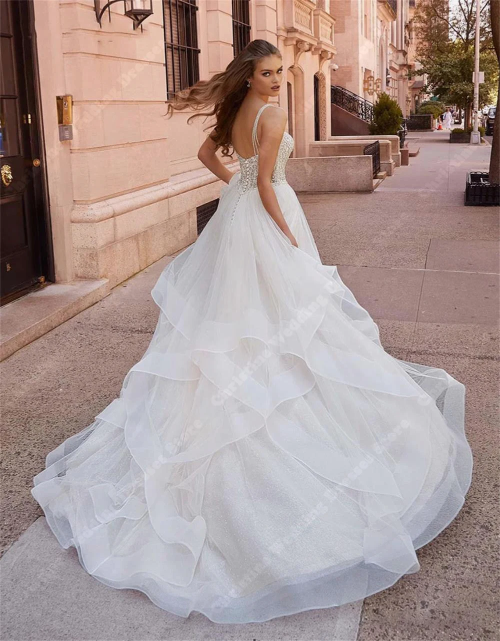 Abiti da sposa con stampa floreale in pizzo bohémien per le donne abiti da sposa senza maniche con scollo a cuore creativo lunghezza di lavaggio Vestido De Novia