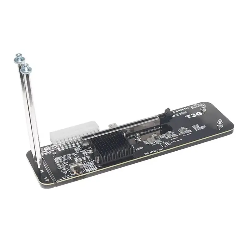 

Внешняя видеокарта QWE-UT3G USB4 с адаптером PCIe 4.0 X16 EGPU для Thunderbolt 3/4, для ноутбуков NUC ITX STX и ПК
