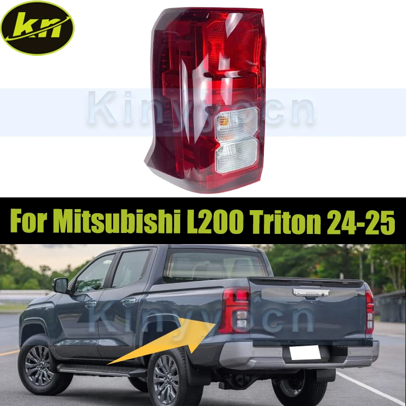 Low Configuration Rear Bumper Taillight Taillamp For Mitsubishi L200 Triton 2024 2025 Tail Light Signal Lamp Warning Brake Light