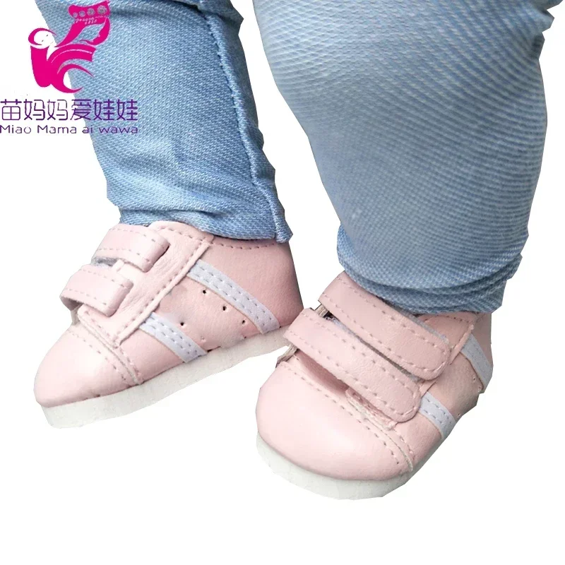 7cm Doll Shoes for 43cm Born Baby Doll Shoes Sneackers Fit for 18 Inch Dolls Shoes Toy Boots Accessories