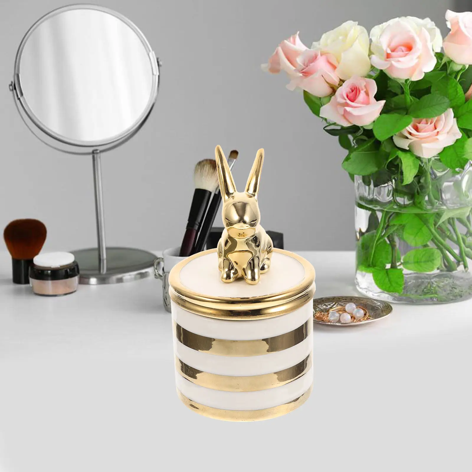 

Animal Shape Ceramic Jewelry Box Removable Lid Charm Box for Home Decor Necklace Ring Storage Jewelry Organizer