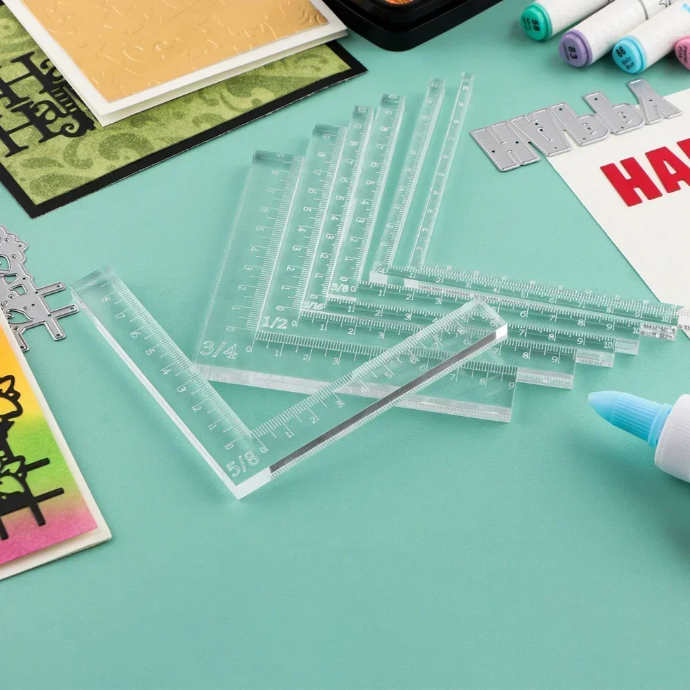 7 قطعة/المجموعة/المجموعة أدوات تحديد المواقع الإبداعية على شكل حرف L زوايا البطاقة المساعدون لصنع بطانة طبقات البطاقة أداة مسطرة تحديد المواقع أسهل #4