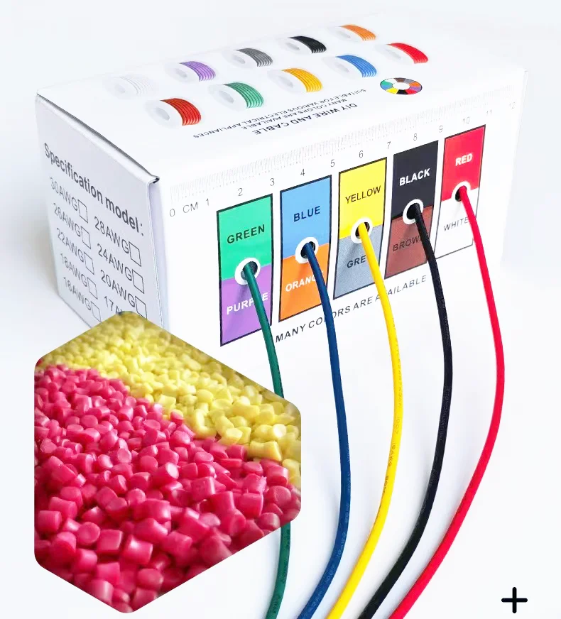 16 AWG 25m/box UL1007 PVC Tinned Pure Copper Cable Line Stranded Electrical Wire PCB Wire DIY（5 Colors Mix Kit）