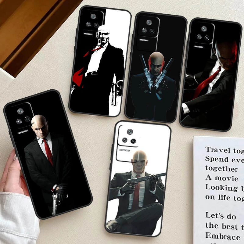 Man Hitman Agent Case For Xiaomi 14 13 11T 12T 13T Pro 12 Lite POCO X6 X3 X4 X5 M6 Pro M5s F3 F5 Pro Cover