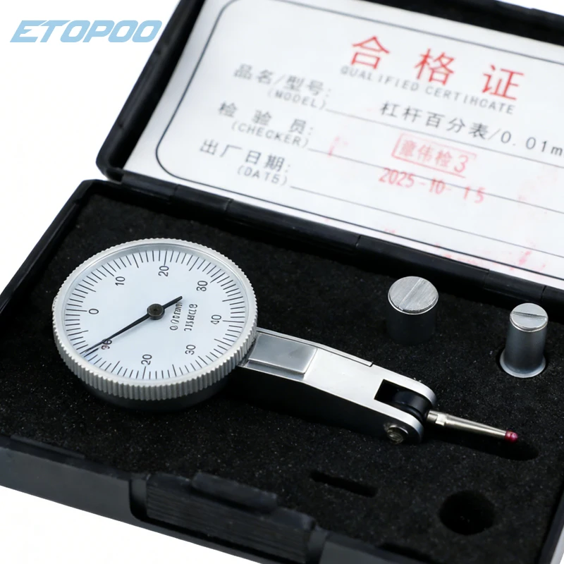 0-0.2mm 0.002mm 7Jeweld Miron Dial Test Indicator 0-0.8mm 0.01mm dial indicator dial Level Gauge Scale Precision Metric Dovetai