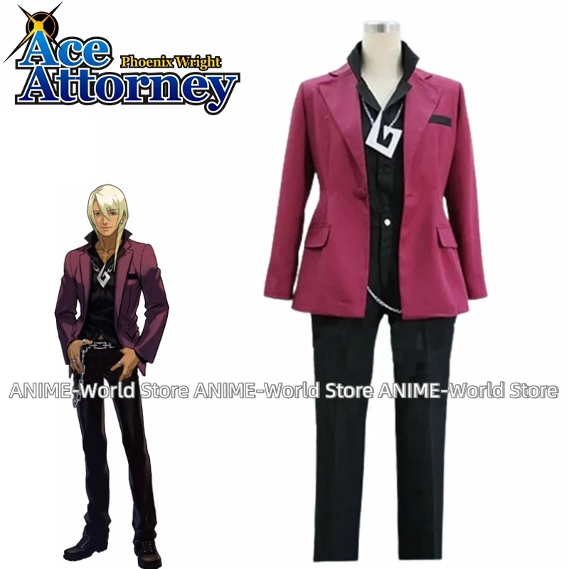 

《Custom Made》Game Ace Attorney Apollo Justice Ace Jaksa Klavier Gavin Justice Set Costum Cosplay Custom Made Any Size