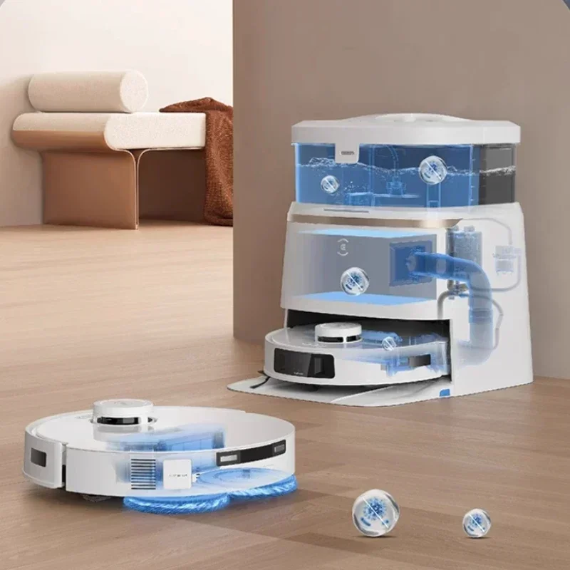 Ecovacs-aspiradora robótica T30 PRO PLUS, система борода и фрегадо automático, антиenredos y Ambiente automático
