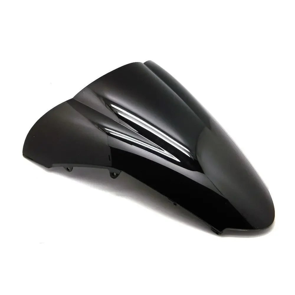 Motorcycle Black Double Bubble Windscreen Windshield Screen ABS Shield Fit For Honda VFR800 2002-2009