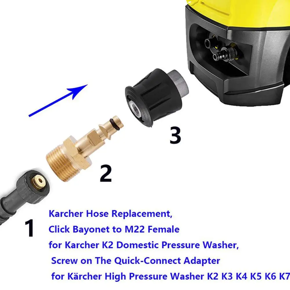 Adapter M22 myjka ciśnieniowa szybkozłączowego konwertera rury ciśnieniowej złączka do węża do myjki ciśnieniowej serii K
