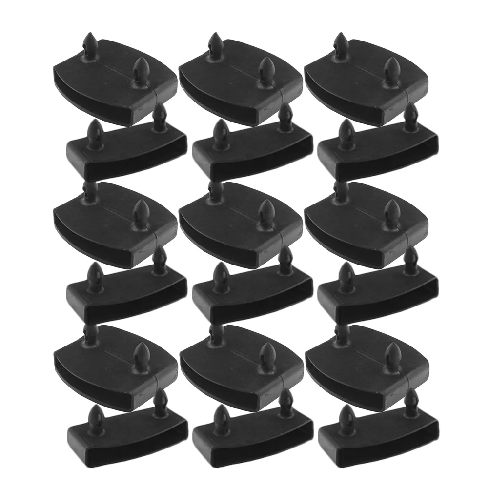 20pcs Black Bed Slat End Caps Replacement Parts for Office Chair Sofa Bed Frame Plastic Accessories 55 Easy Install