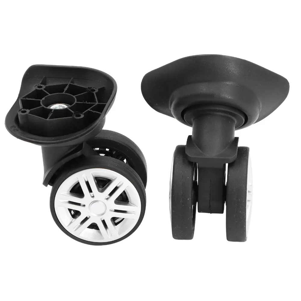 

1 Pair 360 Degree Rotation Luggage Wheel Spare Part Low Noise Easy to Install Trunk Wheels Luggage Wheels Replacement