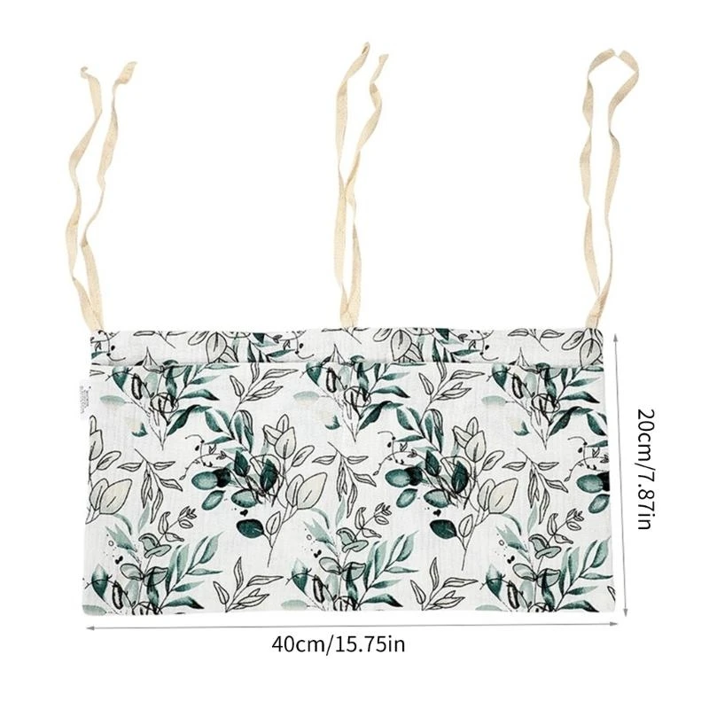 M76C حقيبة الحضانة الأساسية المعلقة سرير حقيبة التخزين سرير الرضع معلقة جيب حقيبة التخزين حقيبة محمولة لمستلزمات الطفل #6