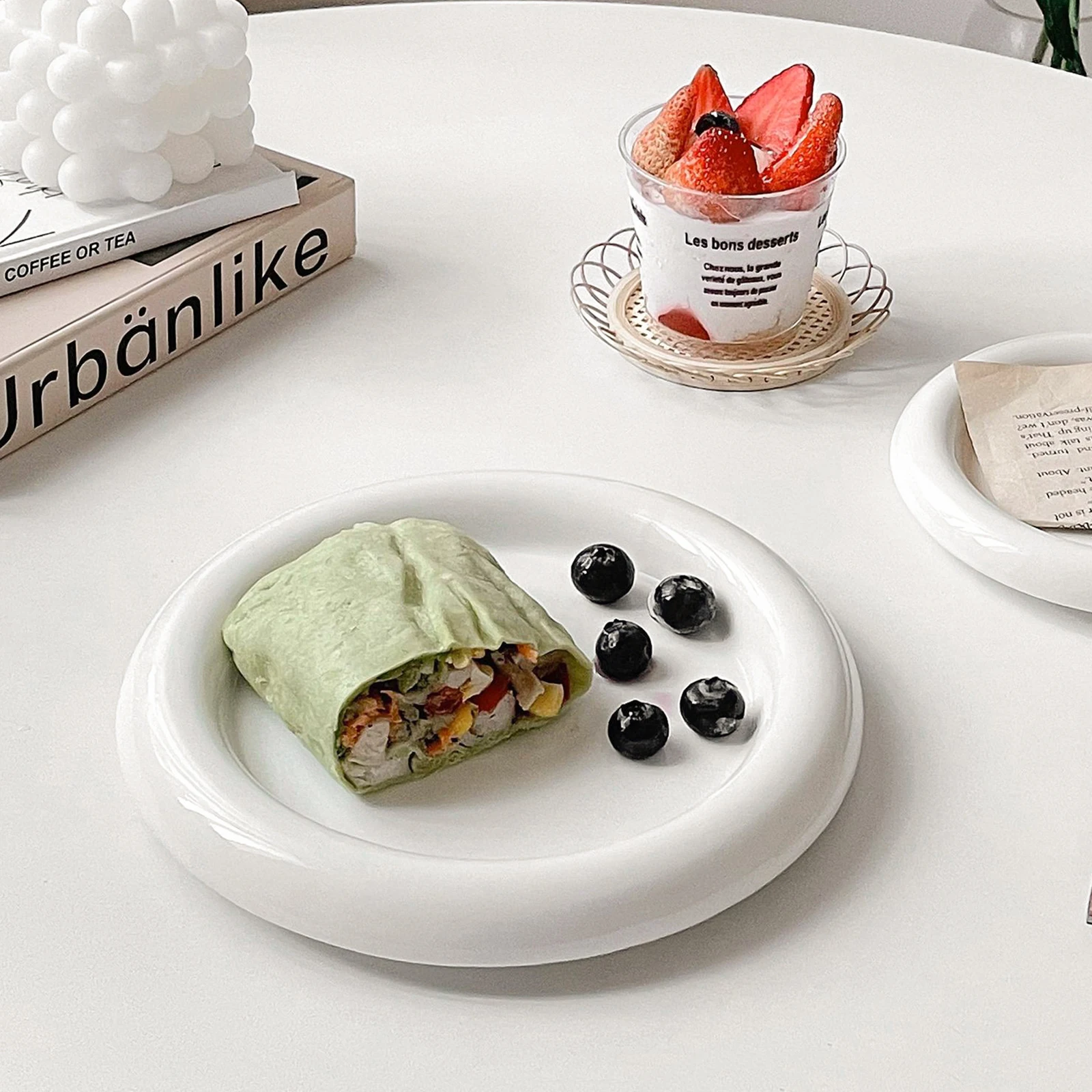 

Керамическая десертная тарелка, гладкая, легко держаемая, универсальное использование, поднос для ювелирных изделий, настольный органайзер, сервировочная тарелка для закусок