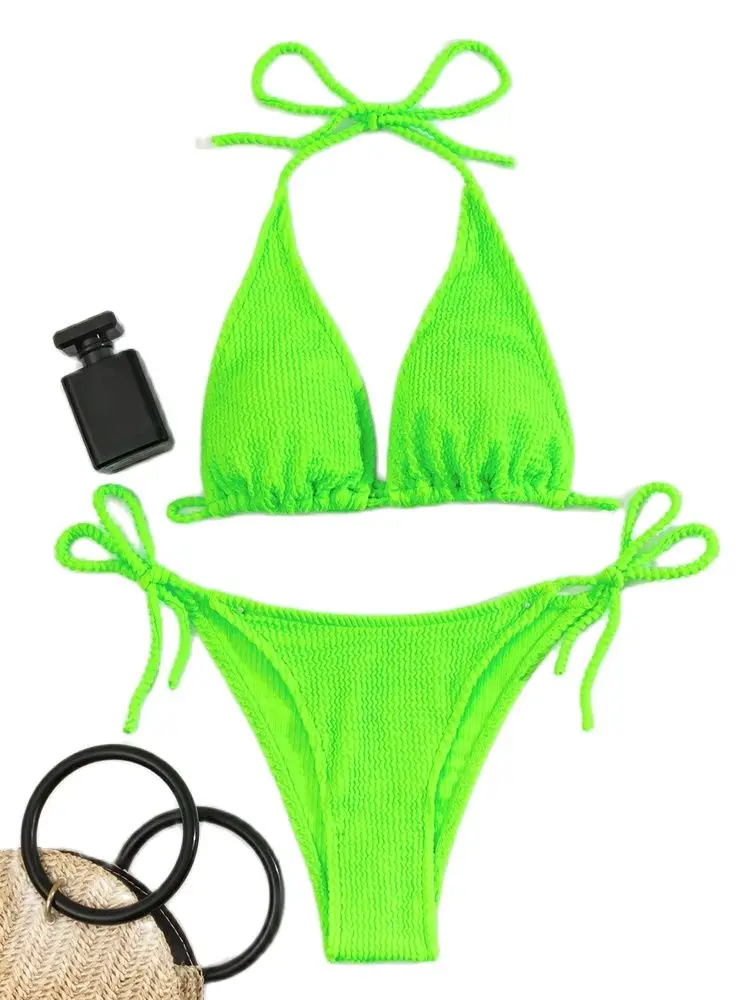 Sexy Bikini 2023 Push Up Women Swimsuits Female Micro Bikini Set Solid Thong Brazilian Swimwear Bathing Suit Swimming Suits