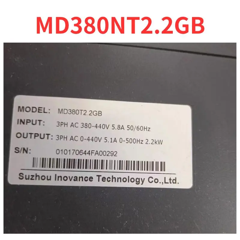 

90% new MD380NT2.2GB frequency converter tested OK