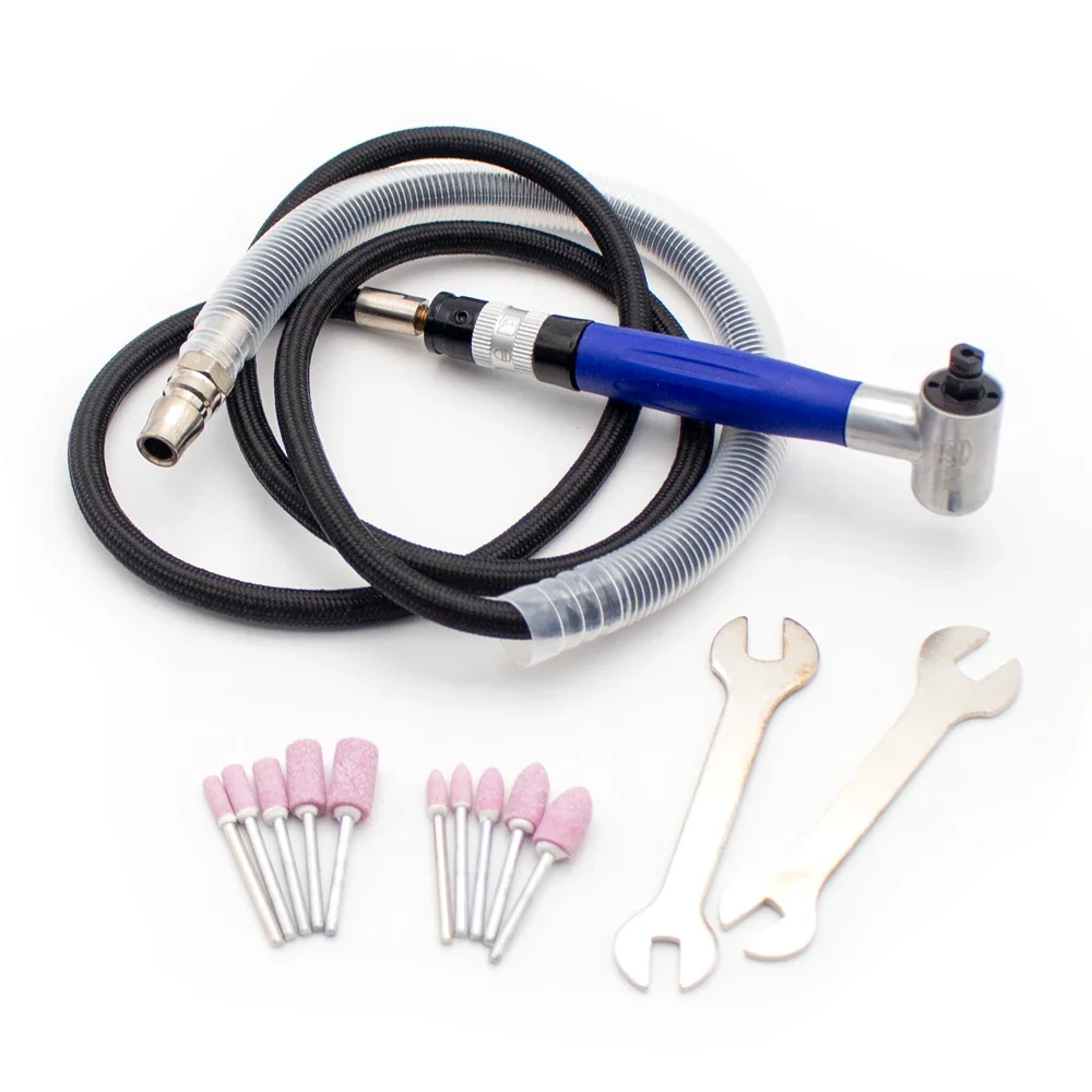 

Micro Pneumatic Air Die Grinder 90 Degree High Speed Air Grinding Machine Air Sanding Milling Pen 25000RPM