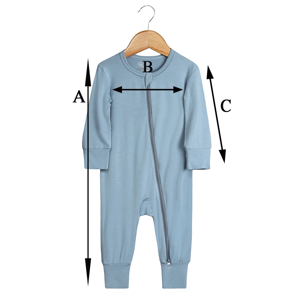 Neugeborenen Baby Bambus Faser Strampler Solide Atmungsaktive Langarm Kleidung Für 0-24M Junge Mädchen Overall Infant Loungewear pyjamas – Detail 1
