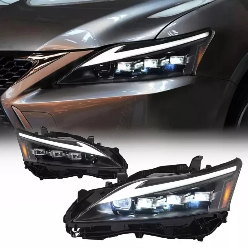 

Pair 3-Lens Headlight Assemblies For2011 2012--2020 Lexus CT200h 1.8L LED Modified Headlight streamer steering day running light