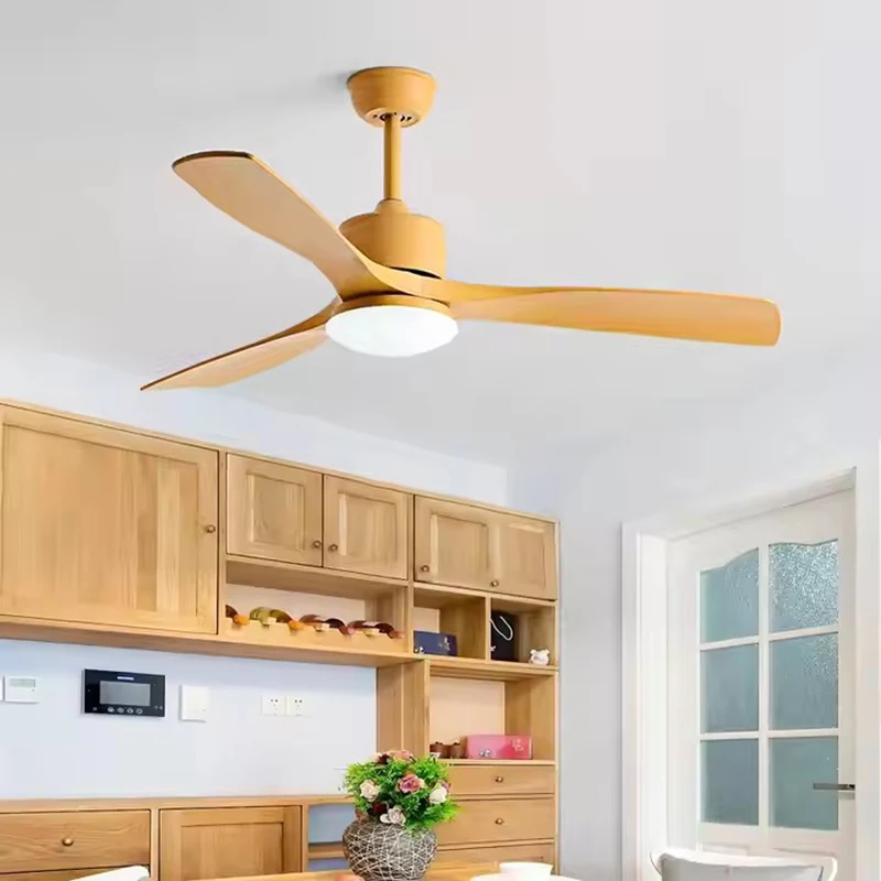 42inch Ceiling light with fan 3 ABS Blade Pure Copper DC 35W Motor Ceiling Fan With 24W LED Light Support Remote Control