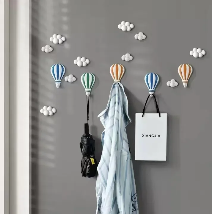 Creative Home Creative Cartoon Punch-free Hook Clothes Hook Wall Hanging Deer Head Hook New Product