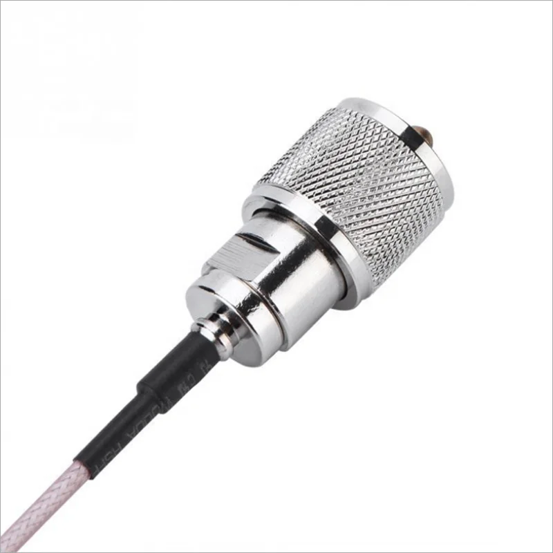 SL16 PL259 UHF Male Long To UHF S0239 Female Right Angle&UHF Male To UHF Female Crimp for RG316 Pigtail Cable Low Loss 50 Ohm