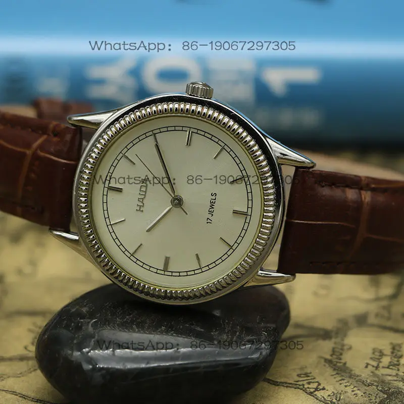 

Haida Watch Old Shanghai Classic Simple Business Stainless Steel Three-Hand Mechanical Men’s Watch