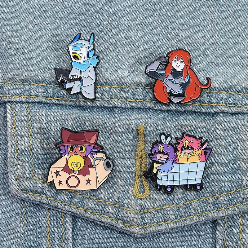 Personalized anime characters Enamel Pin painter Brooch Pins Badge on Backpack Clothing Accessories funny Jewelry Friends Gifts