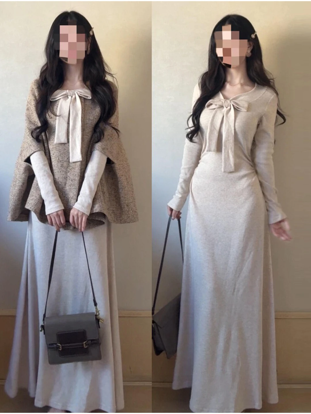 

Комплект женской одежды больших размеров для осени и зимы: модный комплект с пальто-накидкой, длинными рукавами, поясом, роскошные брюки с высокой талией, повседневная одежда