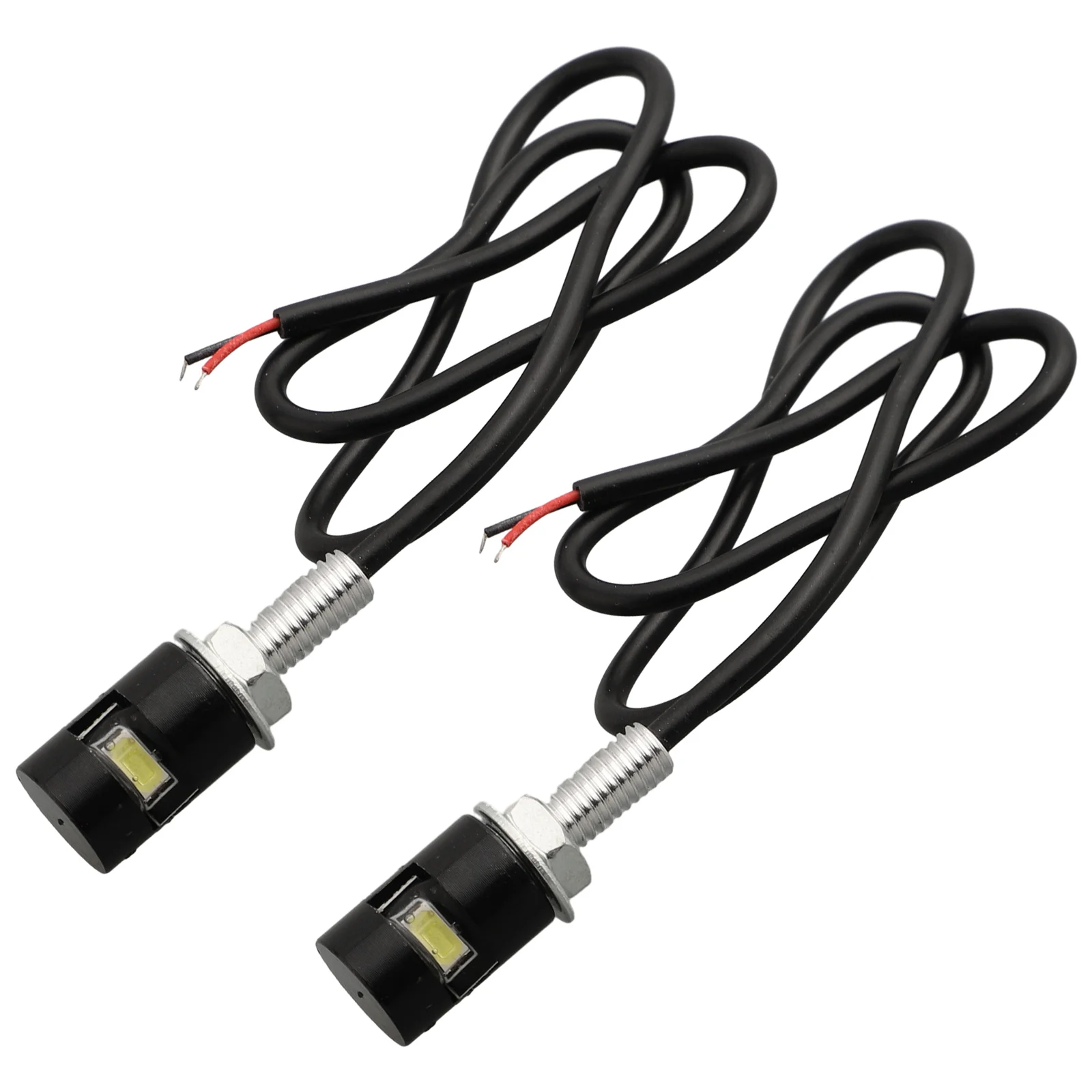 2Pcs Car Motorcycle Number License Plate Lights 12V LED Auto Tail Bolt Lamps Screw Bolt Light -DRL License Plate Lamp ﻿for Truck