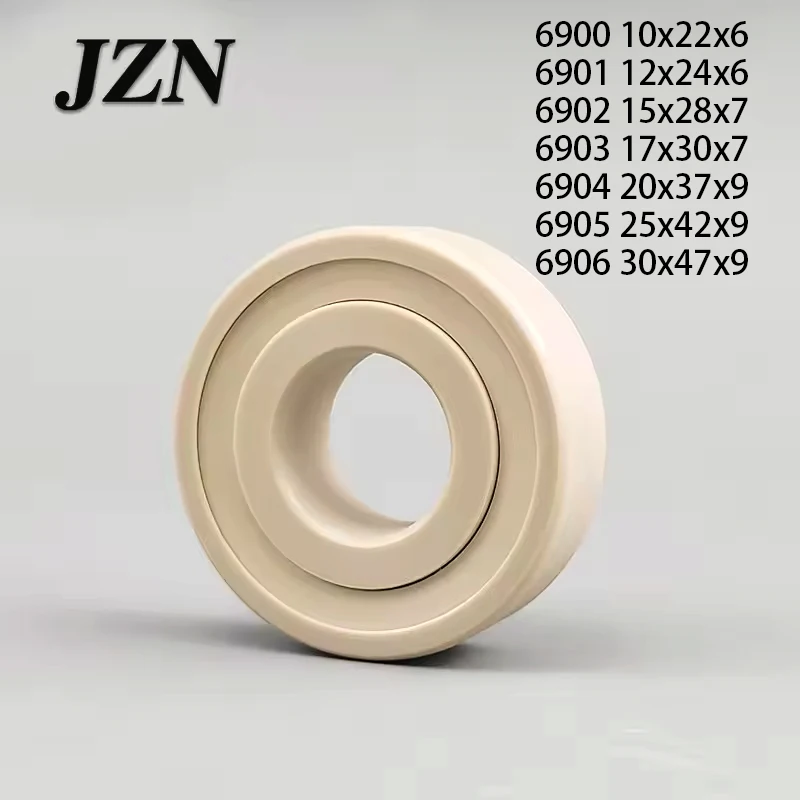 PEEK plastic bearing 6900 6901 6902 6903 6904 6905 6906 2RS high temperature resistant double sided seal