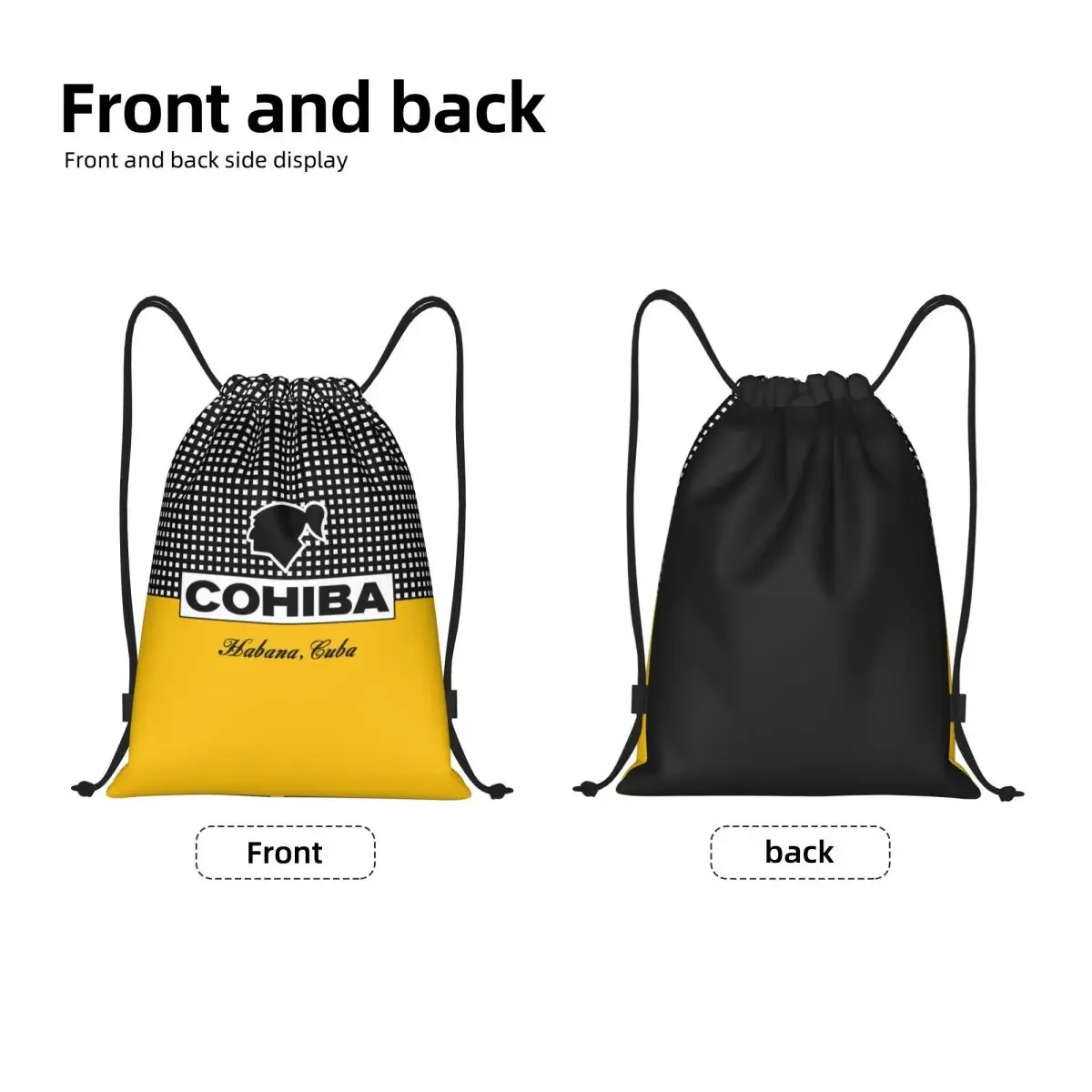 Custom Cuba Cohibs awstring Bag For Training Yoga Backpacks Men Women Sports Gym Sackpack