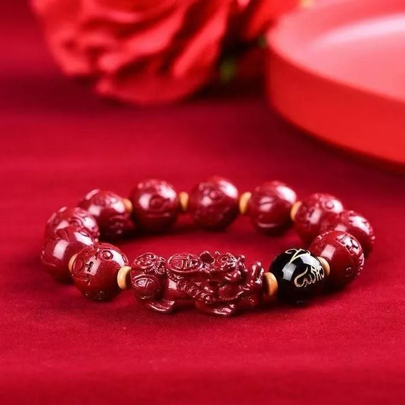 , Purple Gold, Six-Character Mantra Bracelet Men